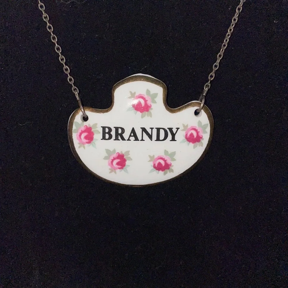 Royal Adderley bone china liquor bottle hangtag “Brandy” - Picture 1 of 3